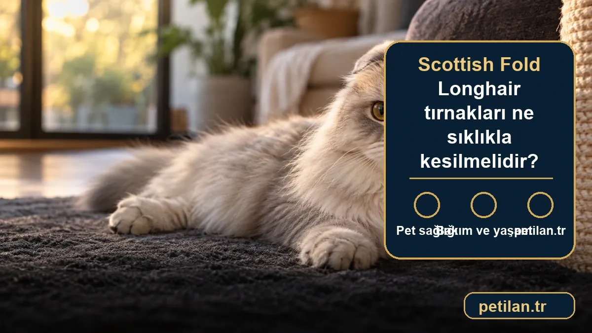 Scottish Fold Longhair tırnakları ne sıklıkla kesilmelidir?