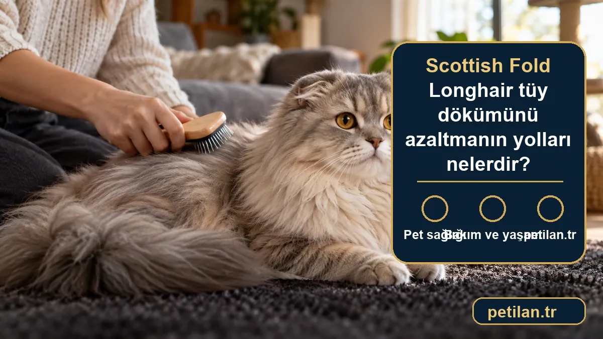 Scottish Fold Longhair tüy dökümünü azaltmanın yolları nelerdir?