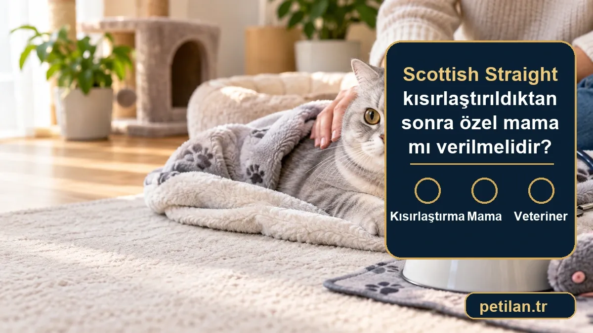 Scottish Straight kısırlaştırıldıktan sonra özel mama mı verilmelidir?