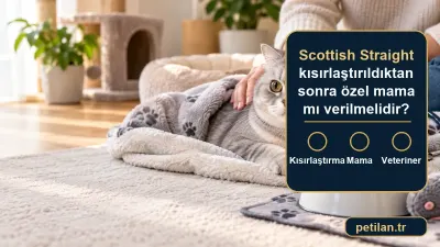 Scottish Straight kısırlaştırıldıktan sonra özel mama mı verilmelidir?