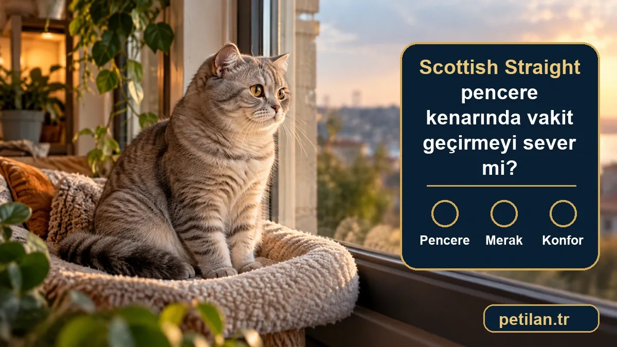 Scottish Straight pencere kenarında vakit geçirmeyi sever mi?