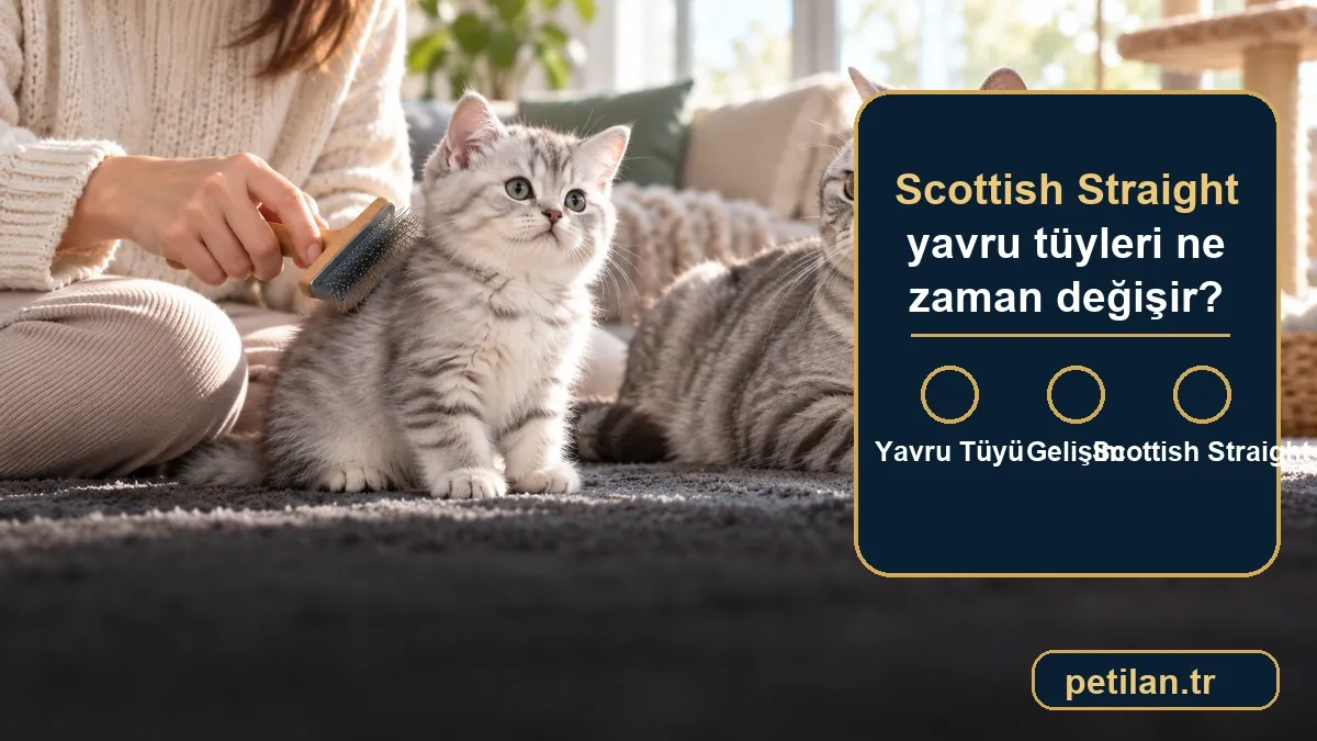 Scottish Straight yavru tüyleri ne zaman değişir?