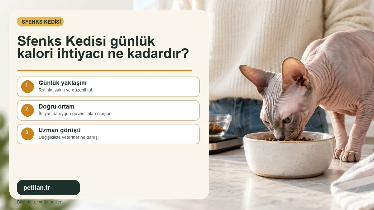 Sfenks Kedisi günlük kalori ihtiyacı ne kadardır?