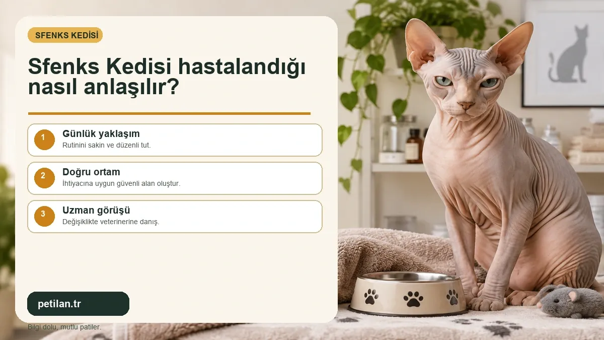 Sfenks Kedisi hastalandığı nasıl anlaşılır?