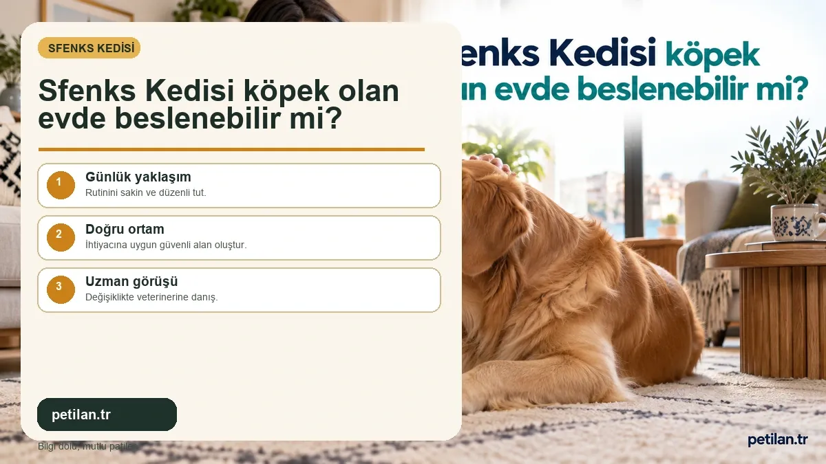 Sfenks Kedisi köpek olan evde beslenebilir mi?