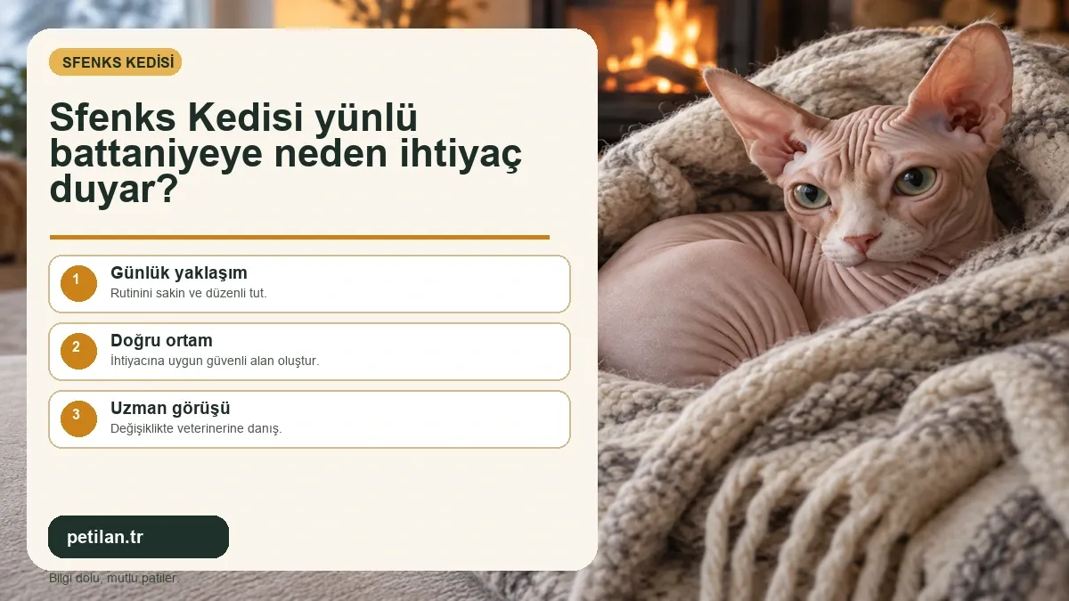 Sfenks Kedisi yünlü battaniyeye neden ihtiyaç duyar?