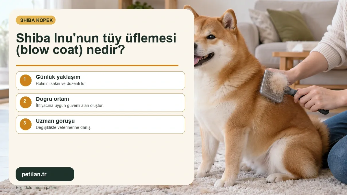 Shiba Inu'nun tüy üflemesi (blow coat) nedir?