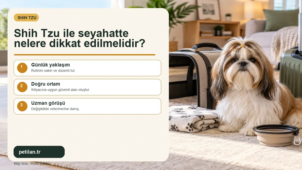 Shih Tzu ile seyahatte nelere dikkat edilmelidir?