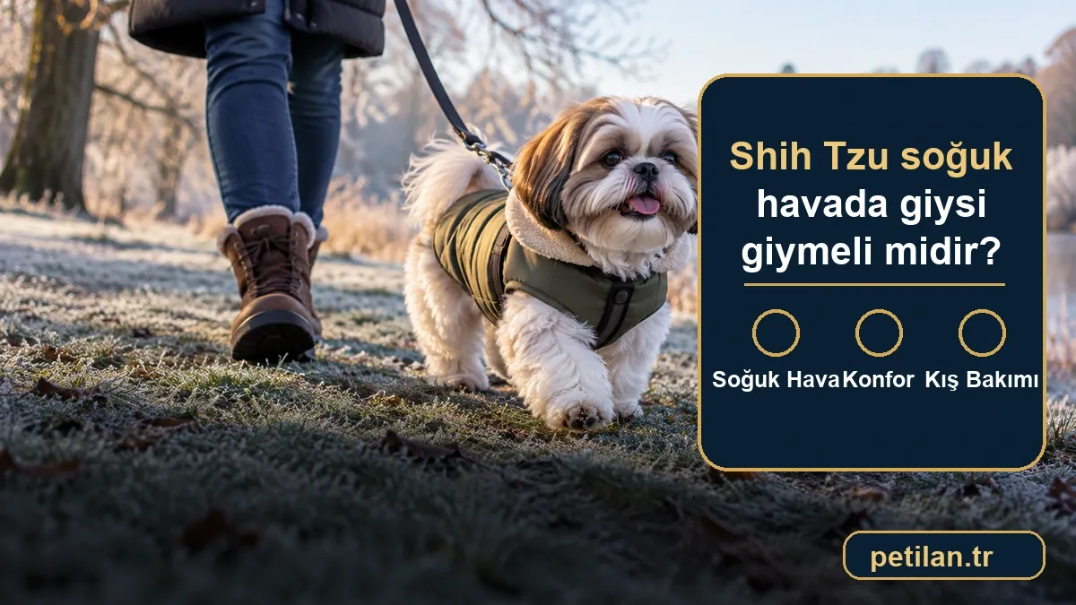 Shih Tzu soğuk havada giysi giymeli midir?