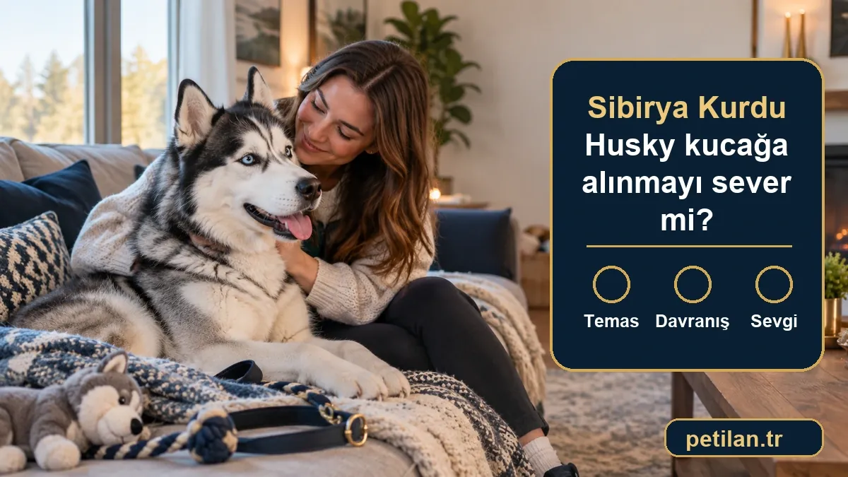 Sibirya Kurdu Husky kucağa alınmayı sever mi?