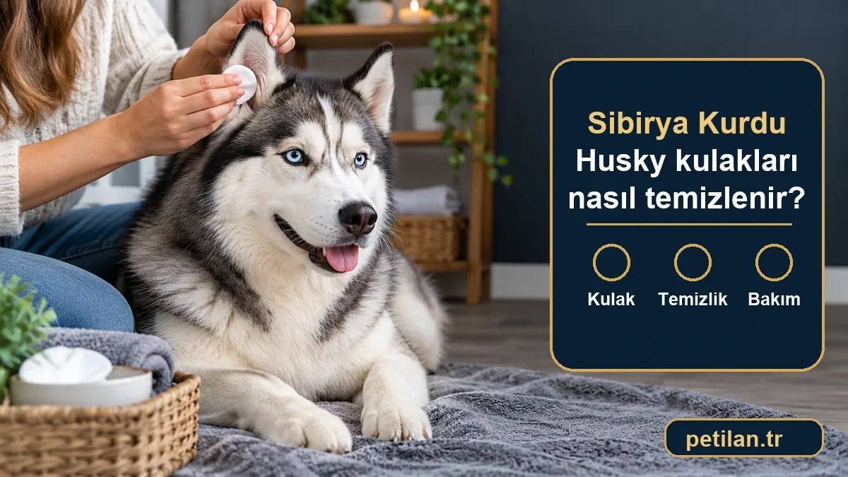 Sibirya Kurdu Husky kulakları nasıl temizlenir?