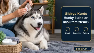 Sibirya Kurdu Husky kulakları nasıl temizlenir?