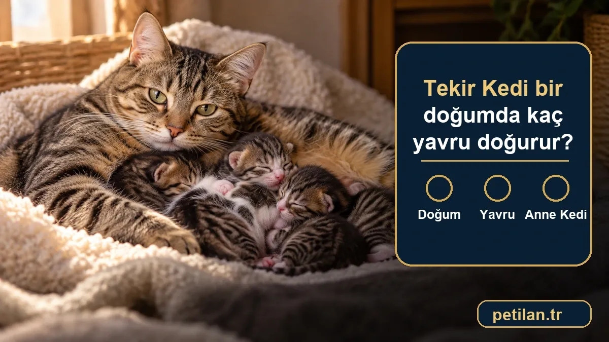 Tekir Kedi bir doğumda kaç yavru doğurur?