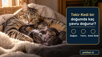 Tekir Kedi bir doğumda kaç yavru doğurur?