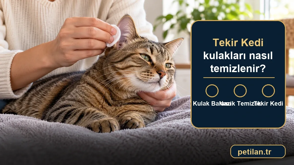 Tekir Kedi kulakları nasıl temizlenir?