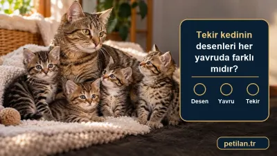 Tekir kedinin desenleri her yavruda farklı mıdır?