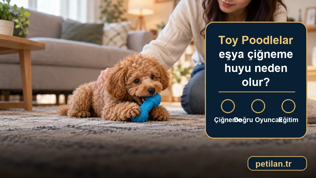Toy Poodle'lar eşya çiğneme huyu neden olur?