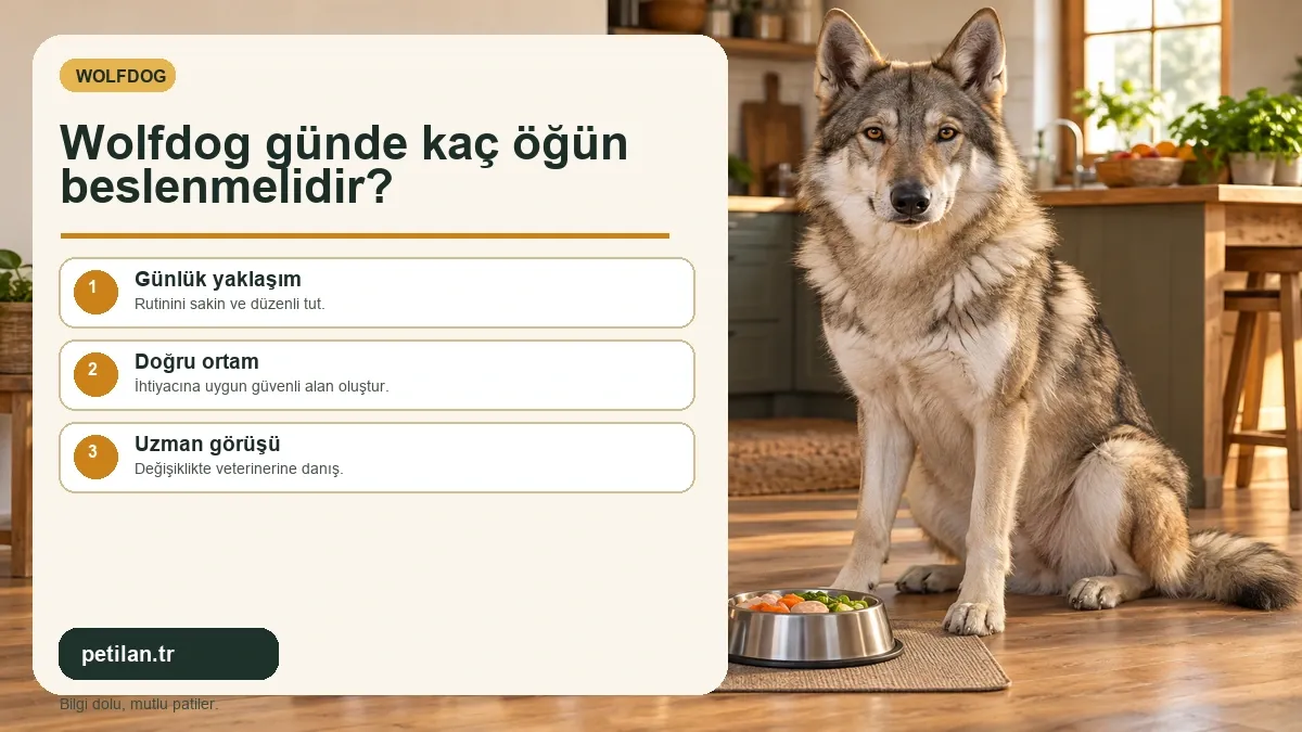 Wolfdog günde kaç öğün beslenmelidir?