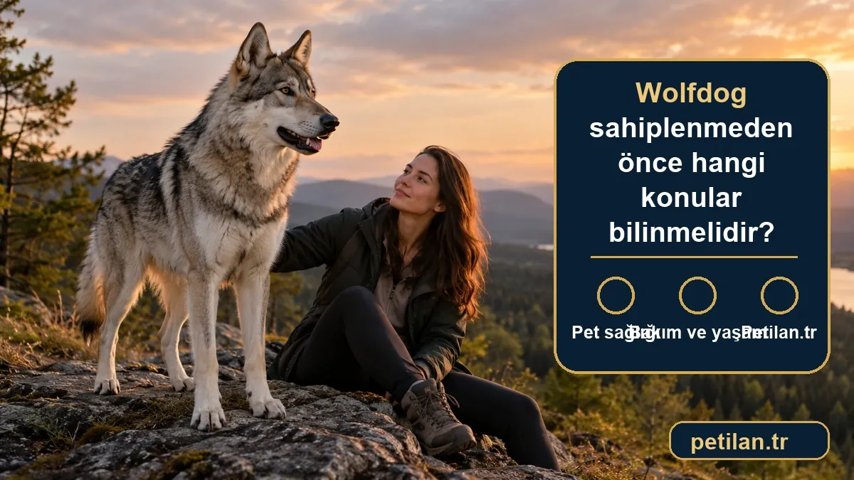Wolfdog sahiplenmeden önce hangi konular bilinmelidir?