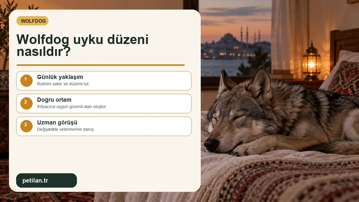 Wolfdog uyku düzeni nasıldır?