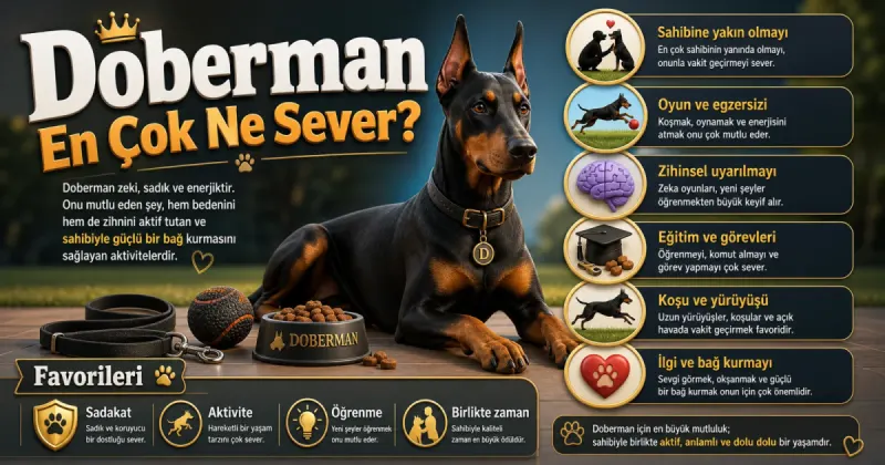 Doberman en çok ne sever?