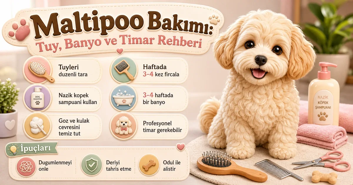Maltipoo Bakımı: Tüy, Banyo ve Tımar Rehberi