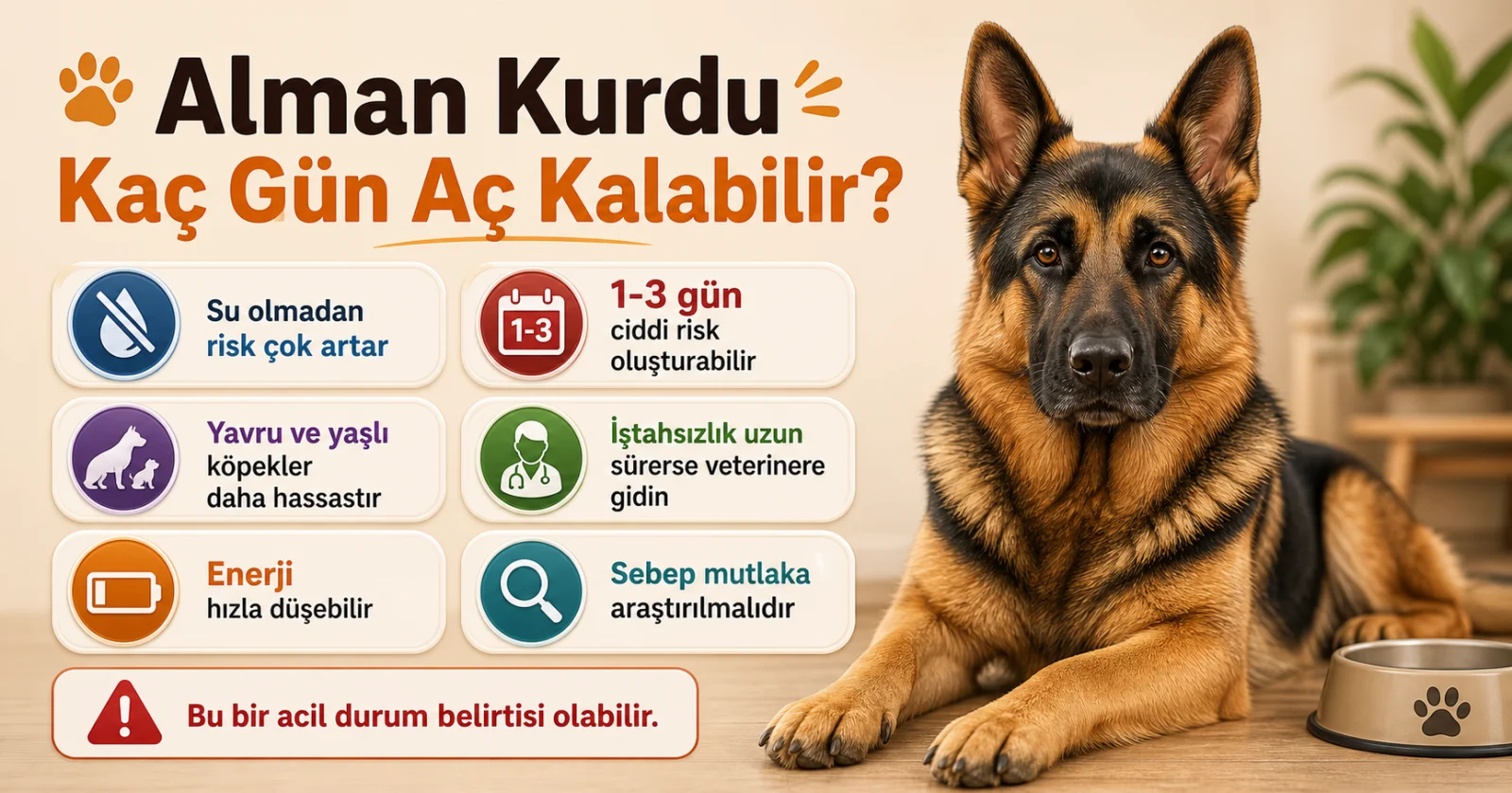 Alman Kurdu kaç gün aç kalabilir?