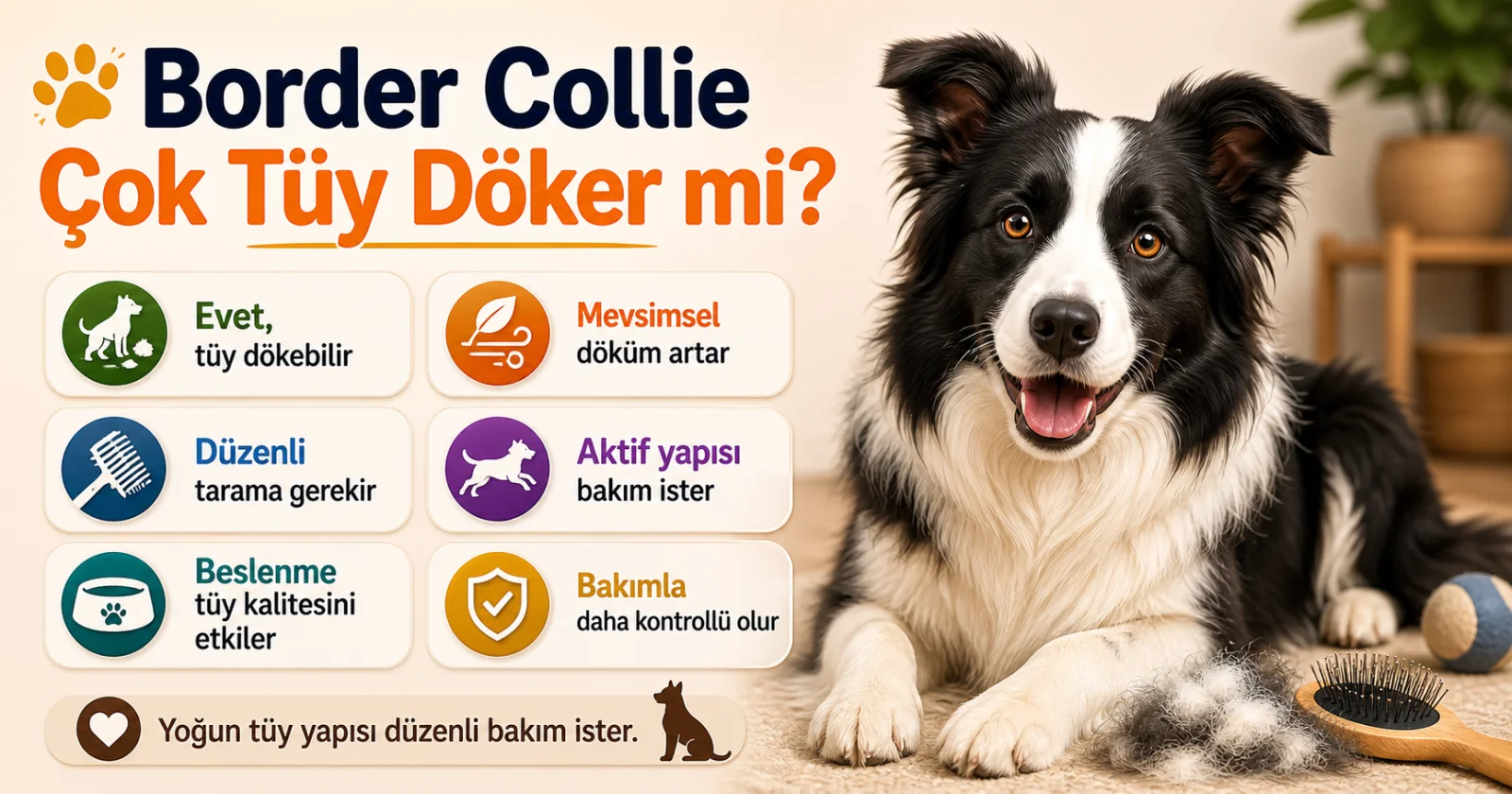 Border Collie çok tüy döker mi?