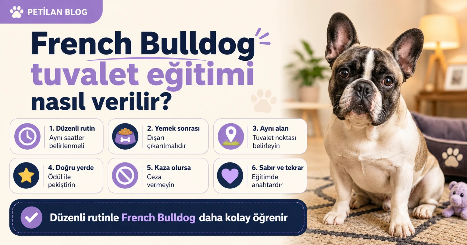 French Bulldog tuvalet eğitimi nasıl verilir?