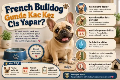 French Bulldog günde kaç kez çiş yapar?