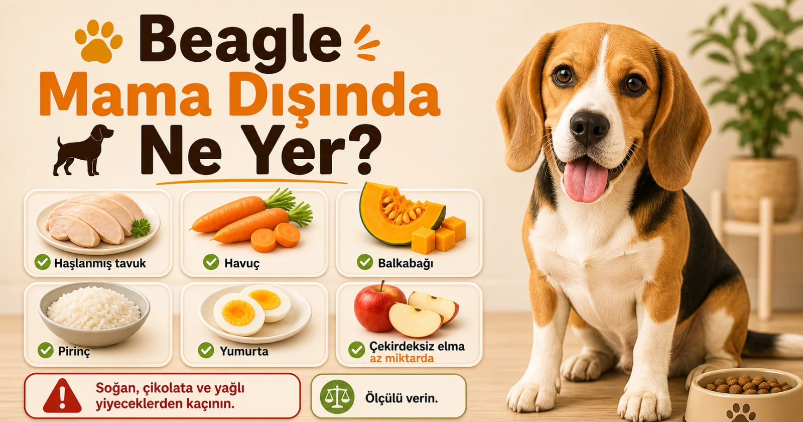 Beagle mama dışında ne yer?