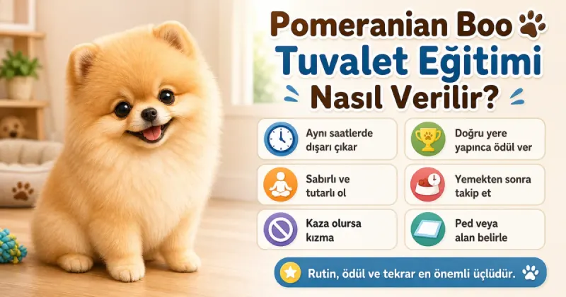 Pomeranian Boo tuvalet eğitimi nasıl verilir?