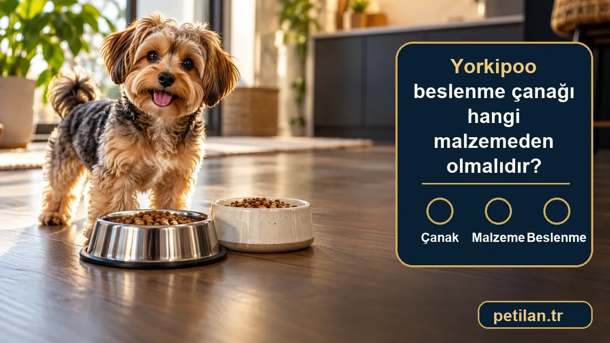 Yorkipoo beslenme çanağı hangi malzemeden olmalıdır?