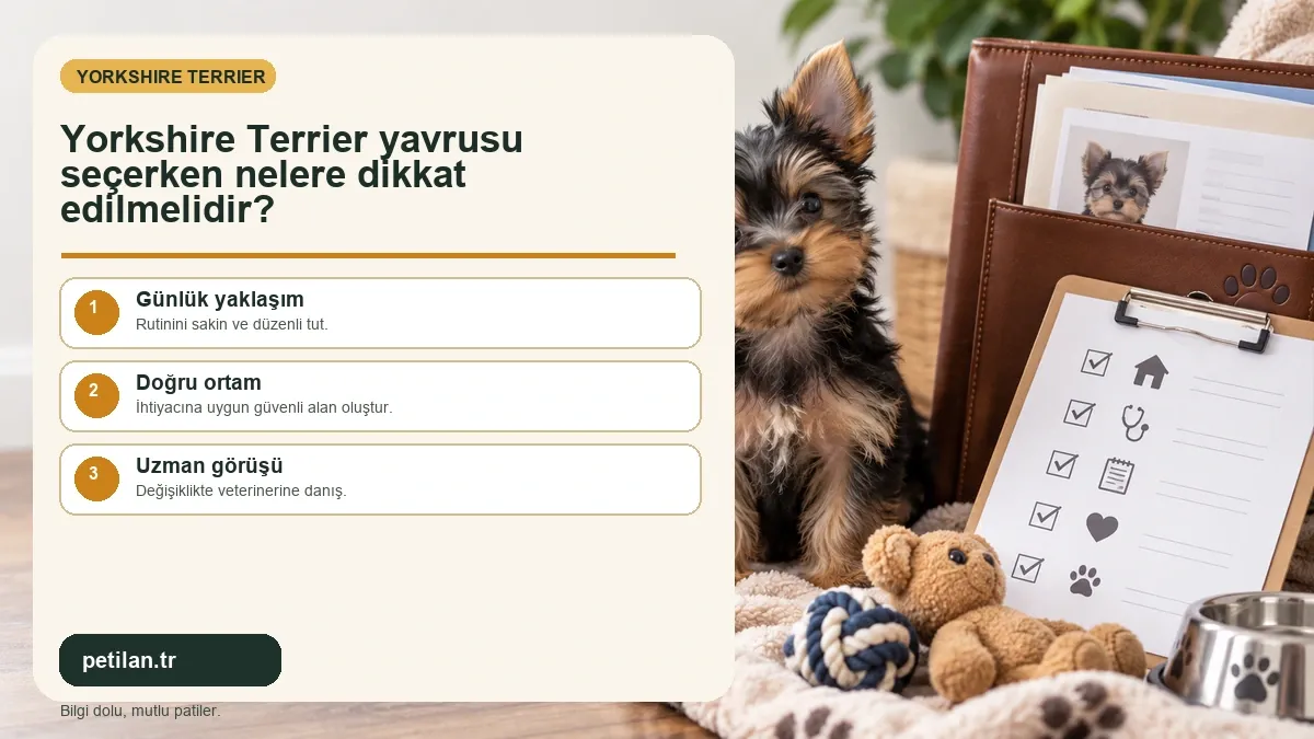 Yorkshire Terrier yavrusu seçerken nelere dikkat edilmelidir?